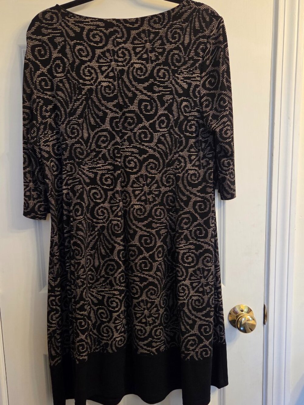 Connected Apparel Black & Tan Dress – Size 14W